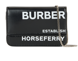 Burberry Jody Card Holder, Leather, Black, 3*